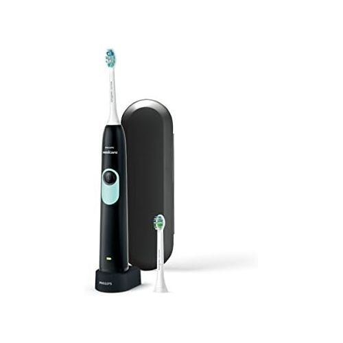 필립스 Philips Sonicare HX6212/89 Teens Rechargeable Sonic Toothbrush Black for Electric Toothbrush (Battery, Built in, 336 H, 110 220, MH (NiMH), 380 g)