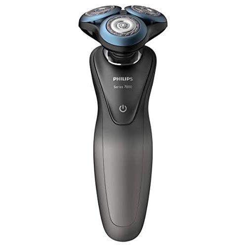 필립스 Philips S7960/17 Electric Wet and Dry Shaver with GentlePrecision Pro Shaving System, SmartClick Beard Styler and Travel Case