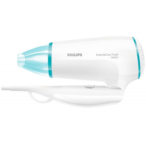 필립스 Philips BHD006/00 EssentialCare Travel Hair Dryer, White