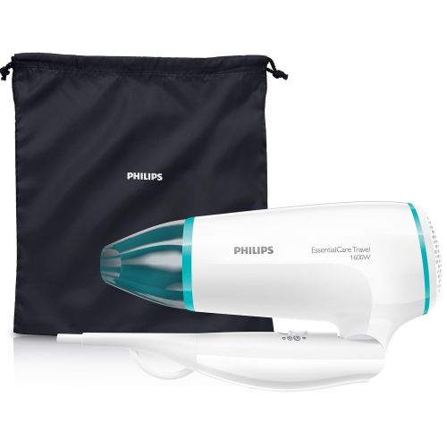 필립스 Philips BHD006/00 EssentialCare Travel Hair Dryer, White