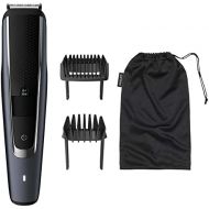 Philips Beard and Short Hair Trimmer for Men Series 5000, 40 Length Settings, 90 Minutes Runtime, Self Sharpening Blades, UK Plug with 3 Pins BT5502/13