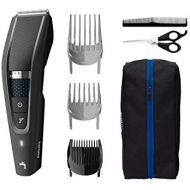 Philips Series 5000 Hc5632/15 Hair and Beard Trimmer with Soft Pencil Case and Barber Set
