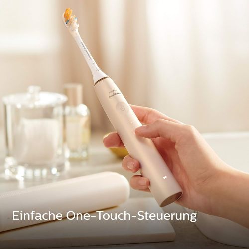 필립스 Philips Sonicare Prestige 9900 Our Most Advanced Electric Toothbrush HX9992/11 with SenseIQ All in One Brush Head Artificial Intelligence in the Philips Sonicare App Colour: Champa