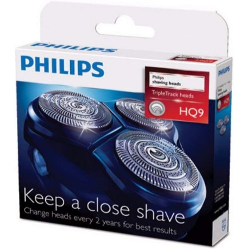 필립스 Philips hq9/50 hq9/40 hq9/52 Philishave Norelco triple track 3 replacement shaving heads for Speed XL and Smart Touch XL cutters and foils (does not include head frame) by Philips