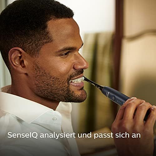 필립스 Philips Sonicare Prestige 9900 Our Most Advanced Electric Toothbrush HX9992/12 with SenseIQ All in One Brush Head Artificial Intelligence in the Philips Sonicare App Colour: Midnig