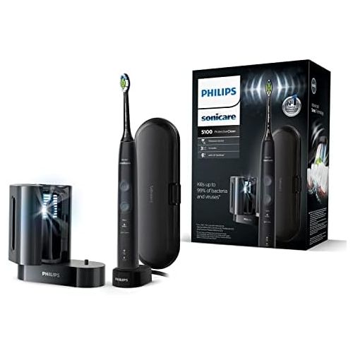 필립스 Philips Sonicare HX6850/57 ProtectiveClean 5100 Electric Toothbrush, Sonic Toothbrush, UV Cleaning Device, Travel Case