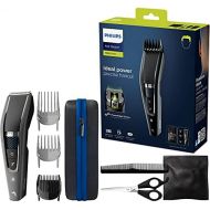 Philips HC7650 / 15, Hair clipper for home with 28 length settings, 3 Comb attachments, Turbo mode, hairdressing cap, crest, scissors and traveling trees 90min battery life