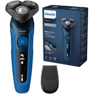 Philips Series 5000 Electric Wet and Dry Shaver S5466/18, Powerful & Gentle Shave, SteelPrecision Clipper System, Flexible 360° Shaving Heads, 60 Minutes Run Time