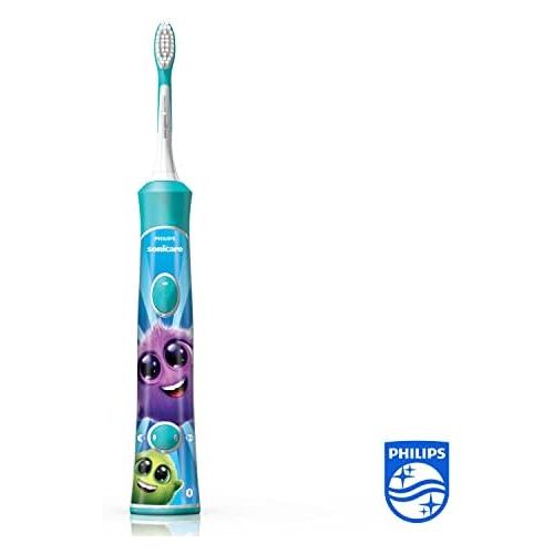필립스 Philips Sonicare For Kids electric toothbrush HX6322 / 04, with sound technology, For children, gentle cleaning, turquoise