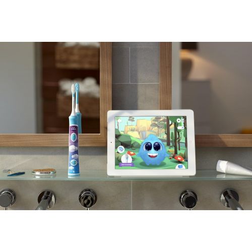 필립스 Philips Sonicare For Kids electric toothbrush HX6322 / 04, with sound technology, For children, gentle cleaning, turquoise