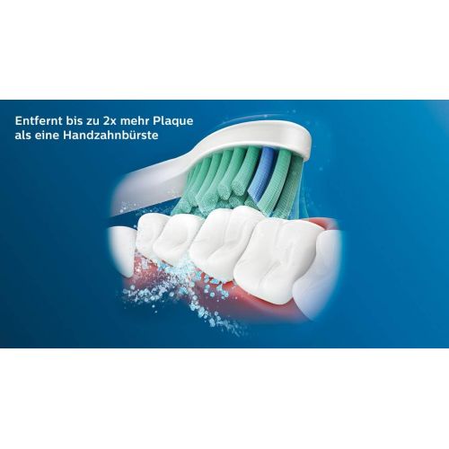 필립스 Philips Sonicare original brush head ProResults HX6014 / 07, up to 2x more plaque removal, pack of 4, standard, white