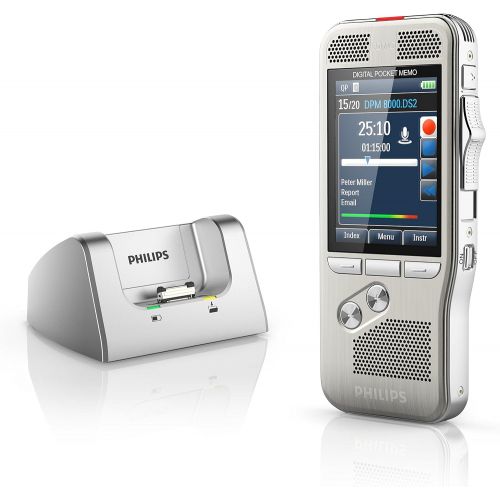 필립스 Philips DPM800001 Digital Pocket Memo with Speech Exec Pro Dictation Software and SR Module