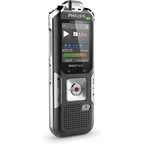 필립스 Philips Speech Voice Tracer with 3 Mic Auto Zoom Recording