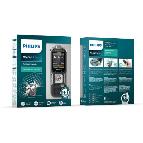 필립스 Philips Speech Voice Tracer with 3 Mic Auto Zoom Recording