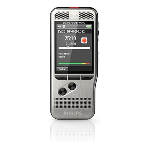필립스 Philips DPM6000 Digital Pocket Memo Voice Recorder with Push Button Operation