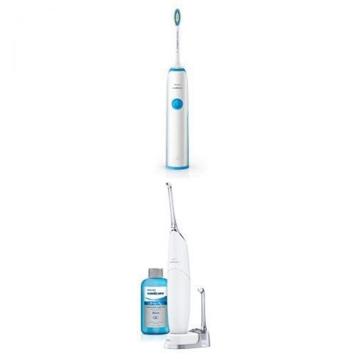 필립스 Philips Sonicare Essence+ rechargeable toothbrush + AirFloss Ultra bundle