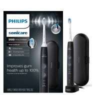 Philips Sonicare ProtectiveClean 5100 Gum Health, Rechargeable electric toothbrush with pressure sensor, Black HX685060, 1 Count