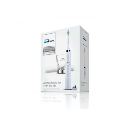 필립스 Philips Sonicare Diamond Clean Classic Rechargeable 5 brushing modes, Electric Toothbrush with premium travel case, White, HX933143
