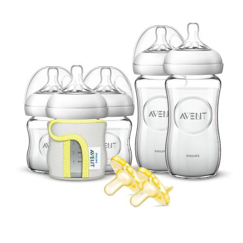 필립스 Philips AVENT Philips Avent Natural Glass Baby Bottle Gift Set