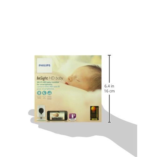 필립스 Philips B120E37 InSight Wireless HD Baby Monitor Video Camera (White) (Discontinued by Manufacturer)