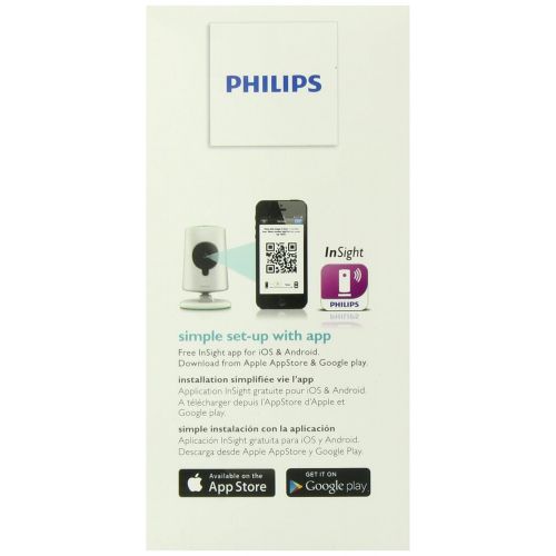 필립스 Philips B120E37 InSight Wireless HD Baby Monitor Video Camera (White) (Discontinued by Manufacturer)