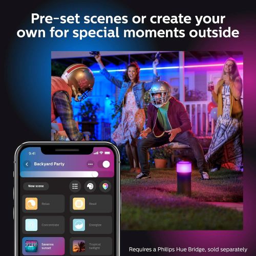 필립스 Philips Hue White & Color Ambiance Outdoor LightStrip 5m16ft (Requires Hue Hub, Compatible with Amazon Alexa Apple HomeKit and Google Assistant)