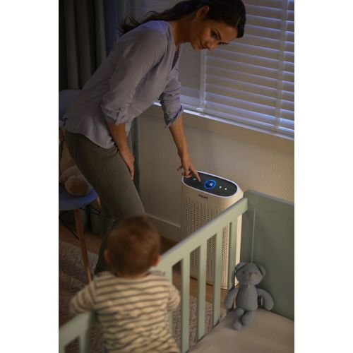 필립스 Philips Air Purifier 1000, True HEPA, Reduces Allergens, Pollen, Dust Mites, Mold, Pet Dander, Gases and Odors, for Medium Rooms AC121340