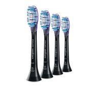Genuine Philips Sonicare Premium Gum Care replacement toothbrush heads, HX9054/95, BrushSync technology, Black 4-pk
