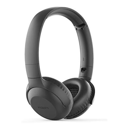  [아마존베스트]Philips Audio On-Ear Headphones UH202BK/00 Bluetooth On Ears (Wireless, 15 Hour Battery, Soft Ear Pads, Microphone, Foldable) Black TAUH202BK/00 One Size