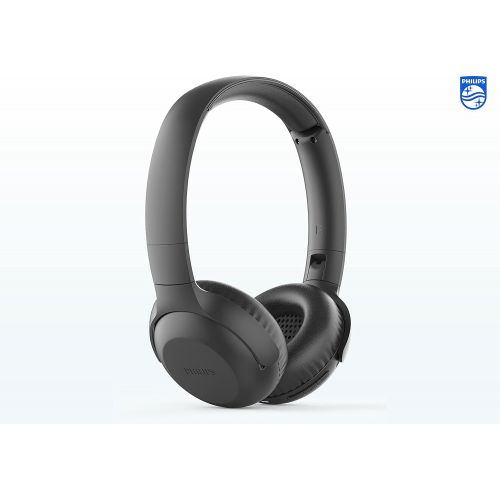  [아마존베스트]Philips Audio On-Ear Headphones UH202BK/00 Bluetooth On Ears (Wireless, 15 Hour Battery, Soft Ear Pads, Microphone, Foldable) Black TAUH202BK/00 One Size