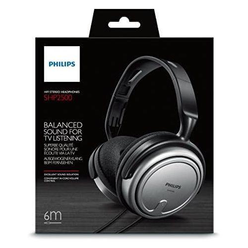  [아마존베스트]Philips Audio Philips SHP2500/10 Indoor Corded Television Headphones