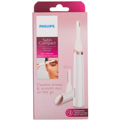  Philips Beauty Philips SatinCompact Womens Precision Trimmer, Instant Hair Removal for Face & Eyebrows, Fine Body Hair, HP6389/00