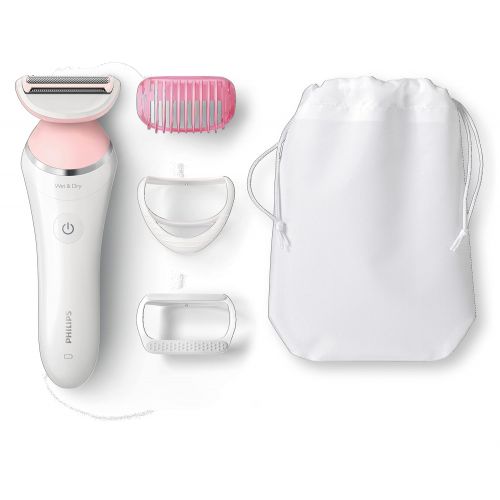  Philips Beauty Philips Satinshave Advanced Women’s Electric Shaver, Cordless Hair Removal, BRL140/51, White and Pink