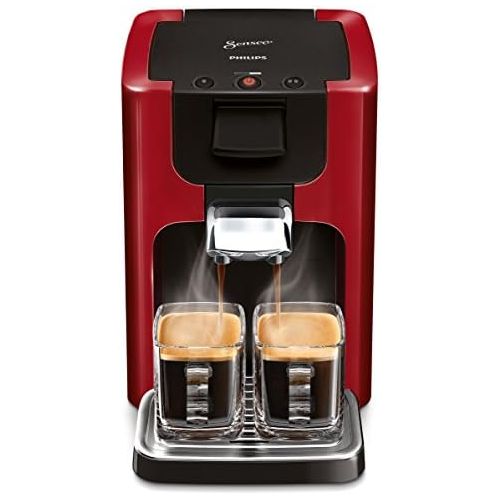 필립스 Philips Senseo Quadrante HD7865/80 Kaffeepadmaschine (XL-Wassertank) rot