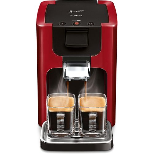 필립스 Philips Senseo Quadrante HD7865/80 Kaffeepadmaschine (XL-Wassertank) rot