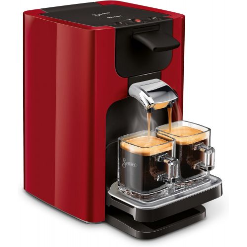 필립스 Philips Senseo Quadrante HD7865/80 Kaffeepadmaschine (XL-Wassertank) rot