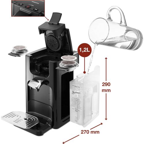 필립스 Philips Senseo Quadrante HD7865/80 Kaffeepadmaschine (XL-Wassertank) rot