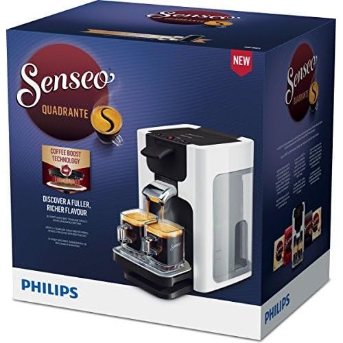 필립스 Philips Senseo HD7865/00 Quadrante Kaffeepadmaschine, XL-Wassertank weiss