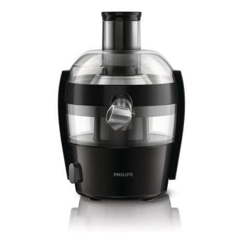 필립스 Philips HR1832/00 Viva Collection Entsafter 500 W, kompaktes Design, 1,5 L in einem Durchgang, schnelle Reinigung, schwarz