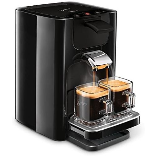 필립스 PHILIPS Philips HD7865/60 Senseo Quadrante Kaffeepadmaschine, Edelstahl, 1.2 Unknown_Modifier, Schwarz