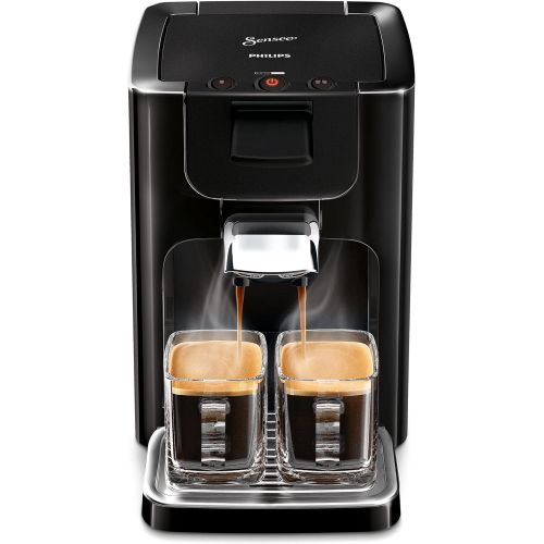 필립스 PHILIPS Philips HD7865/60 Senseo Quadrante Kaffeepadmaschine, Edelstahl, 1.2 Unknown_Modifier, Schwarz