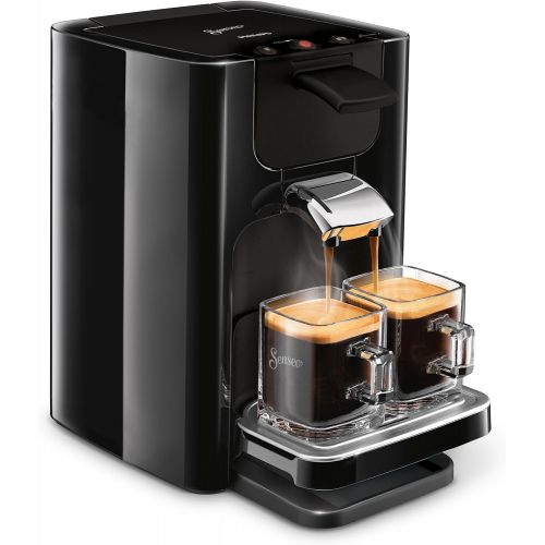 필립스 PHILIPS Philips HD7865/60 Senseo Quadrante Kaffeepadmaschine, Edelstahl, 1.2 Unknown_Modifier, Schwarz