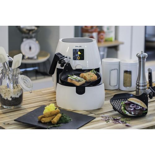 필립스 PHILIPS Philips HD9910/20 Grillpfanne (Zubehoer fuer Airfryer, Antihaft-Oberflache) schwarz