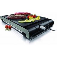 Philips HD4419/20 Tischgrill (verschiedene Temperaturstufen, Antihaftbeschichtung, 2300 Watt) schwarz/edelstahl