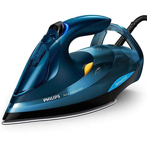 필립스 Philips Azur Advanced Dampfbuegeleisen GC4937/20 (3000 W, 240g Dampfstoss, OptimalTEMP, Calc-Clean-System) blau