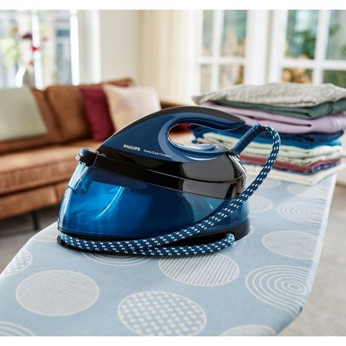 필립스 Philips GC7833/80Care Compact (Dampfbuegelstation ohne Einstellung) schwarz/blau