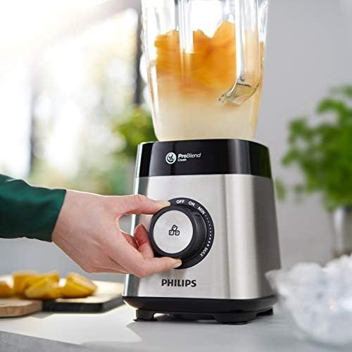 필립스 [아마존베스트]Philips Stand mixer (27000 rpm, 2 Litre Glass Container, Drinking Bottle, Dishwasher Safe).