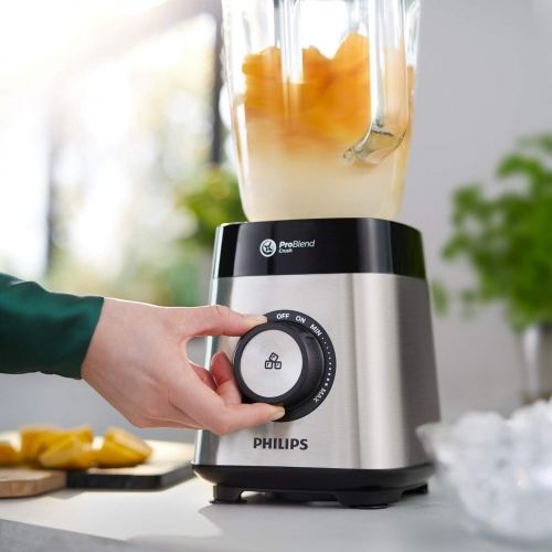 필립스 [아마존베스트]Philips Stand mixer (27000 rpm, 2 Litre Glass Container, Drinking Bottle, Dishwasher Safe).