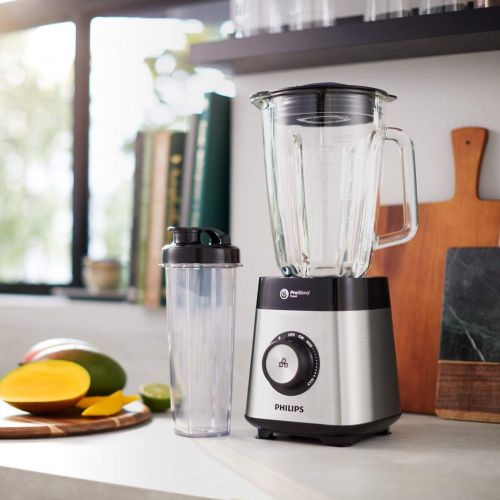 필립스 [아마존베스트]Philips Stand mixer (27000 rpm, 2 Litre Glass Container, Drinking Bottle, Dishwasher Safe).