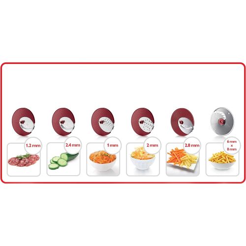 필립스 [아마존베스트]Philips HR1388/80 Salad Maker and Chopper (6 Stainless Steel Disc Inserts)